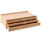 7 Elements Wooden Artist Storage Supply Box for Pastels, Pencils, Pens, Markers, Brushes and Tools